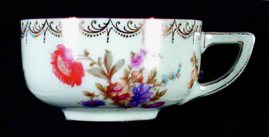 Meissen White (Canova Shape) Flat Cup by Rosenthal - Continental-1