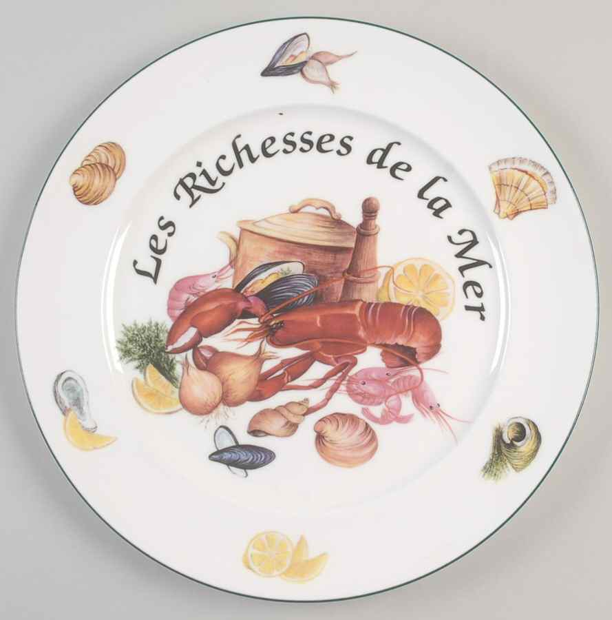 Les Richesses De La Mer 12" Chop Plate (Round Platter) by Royal Vale-1