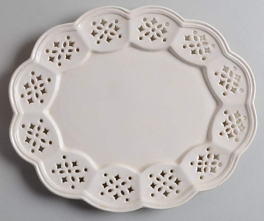 Originals Strawberry Dish-Underplate by Royal Creamware-1