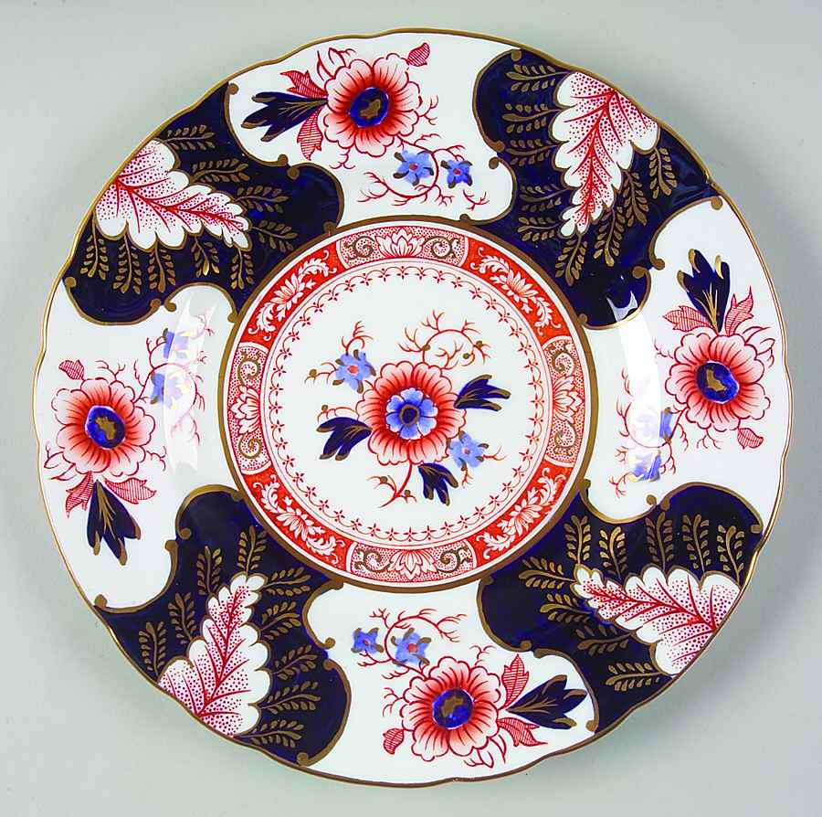 Battersea (Scalloped) Salad Plate by Royal Crown Derby-1
