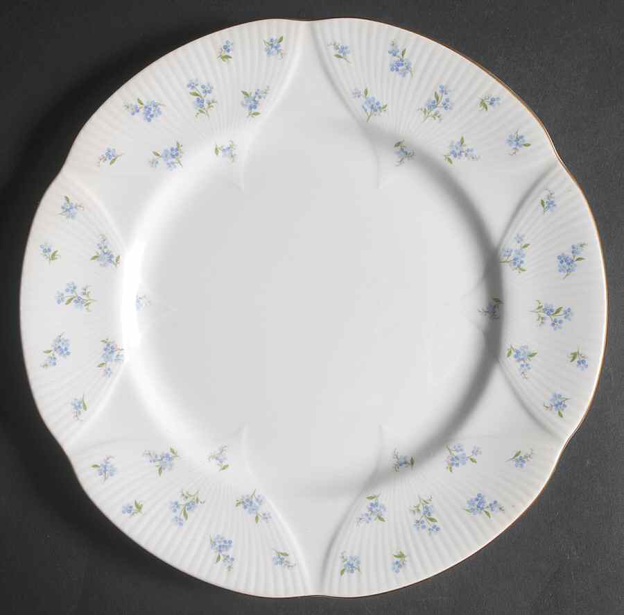 Blue Heaven (Fan Embossed) Dinner Plate by Royal Albert-1