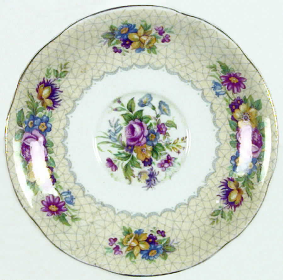 Brussels Lace Saucer by Royal Standard-1