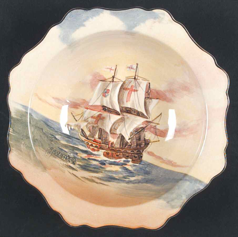 Famous Sailing Ships 10" Round Vegetable Bowl by Royal Doulton-1