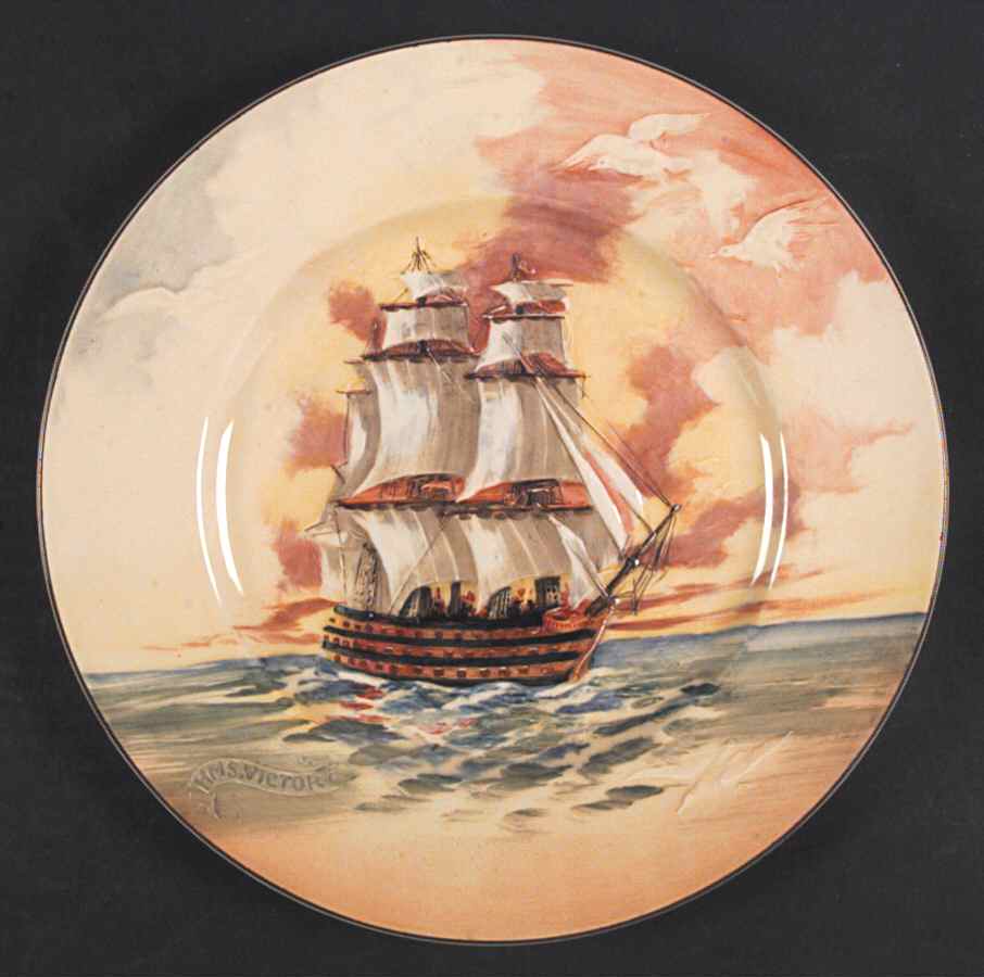 Famous Sailing Ships Dinner Plate by Royal Doulton-1