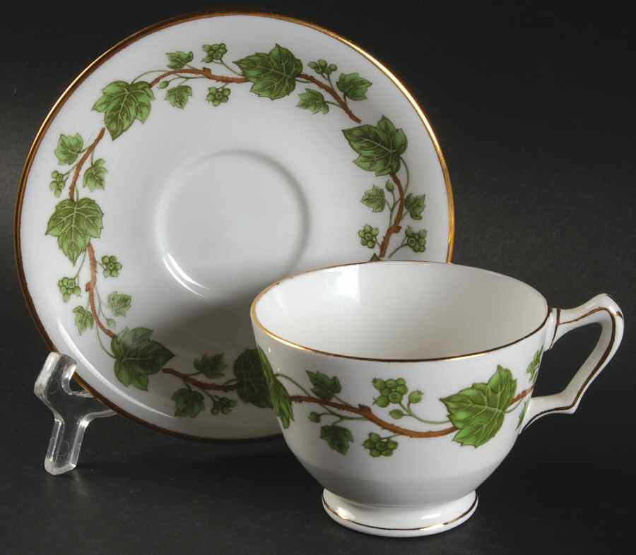 ROV15 Footed Cup & Saucer Set by Royal Victoria-1