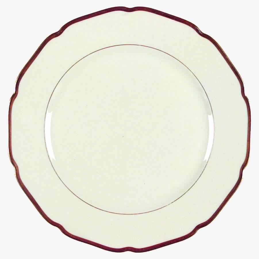 ROI38 Dinner Plate by Royal Ivory (Czech, Germany)-1