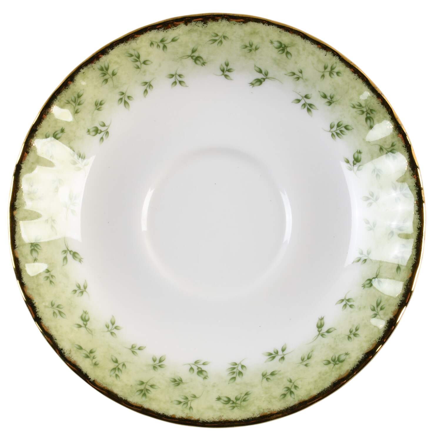 Old Country Roses Green Border Saucer by Royal Albert-1