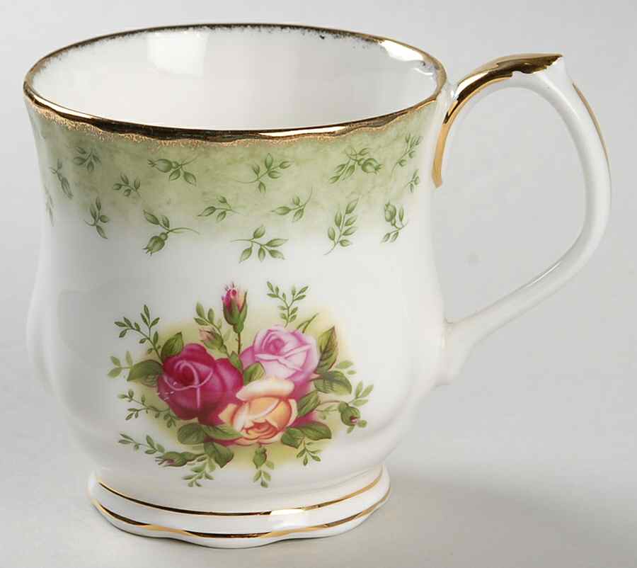 Old Country Roses Green Border Mug by Royal Albert-1