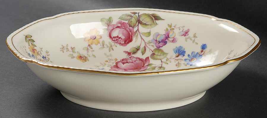 ROT176 9" Oval Vegetable Bowl by Royal Tettau-1