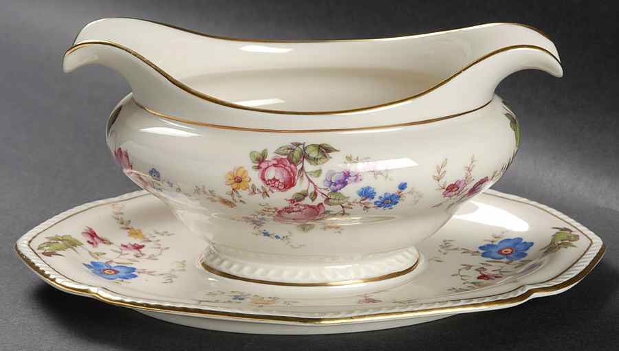 ROT176 Gravy Boat with Attached Underplate by Royal Tettau-1
