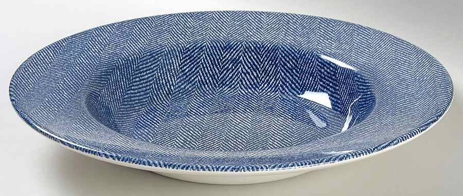 Herringbone Large Rim Soup Bowl by Royal Stafford-1