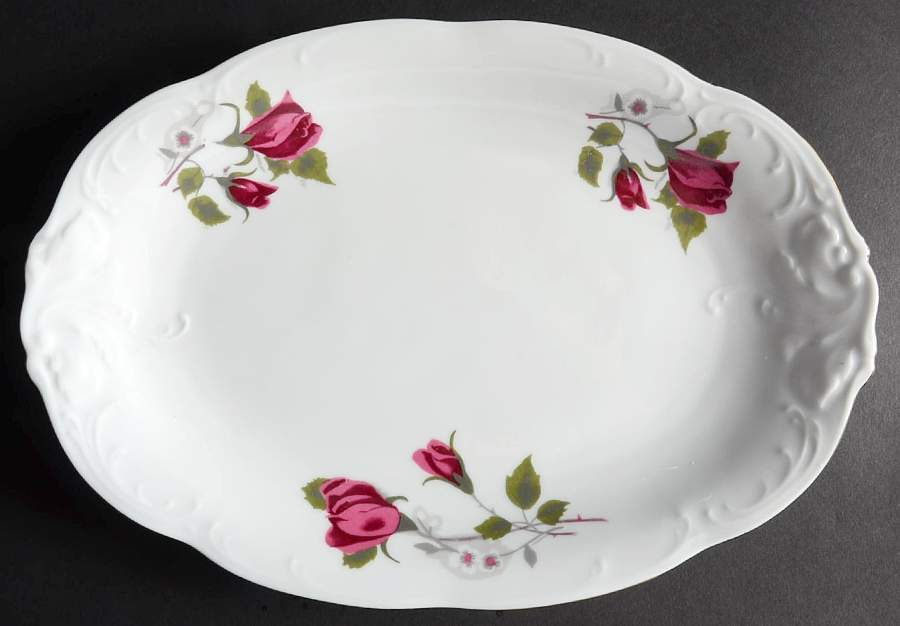 RKT7 11" Oval Serving Platter by Royal Kent (Poland)-1