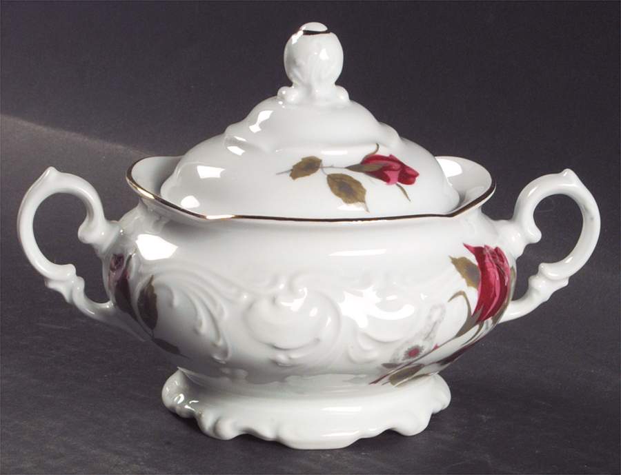 RKT7 Sugar Bowl & Lid by Royal Kent (Poland)-1