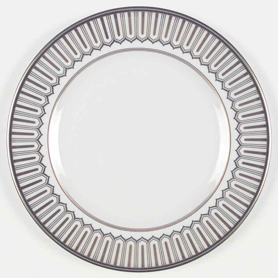Oxford Gold and Platinum Accent Luncheon Plate by Royal Doulton-1