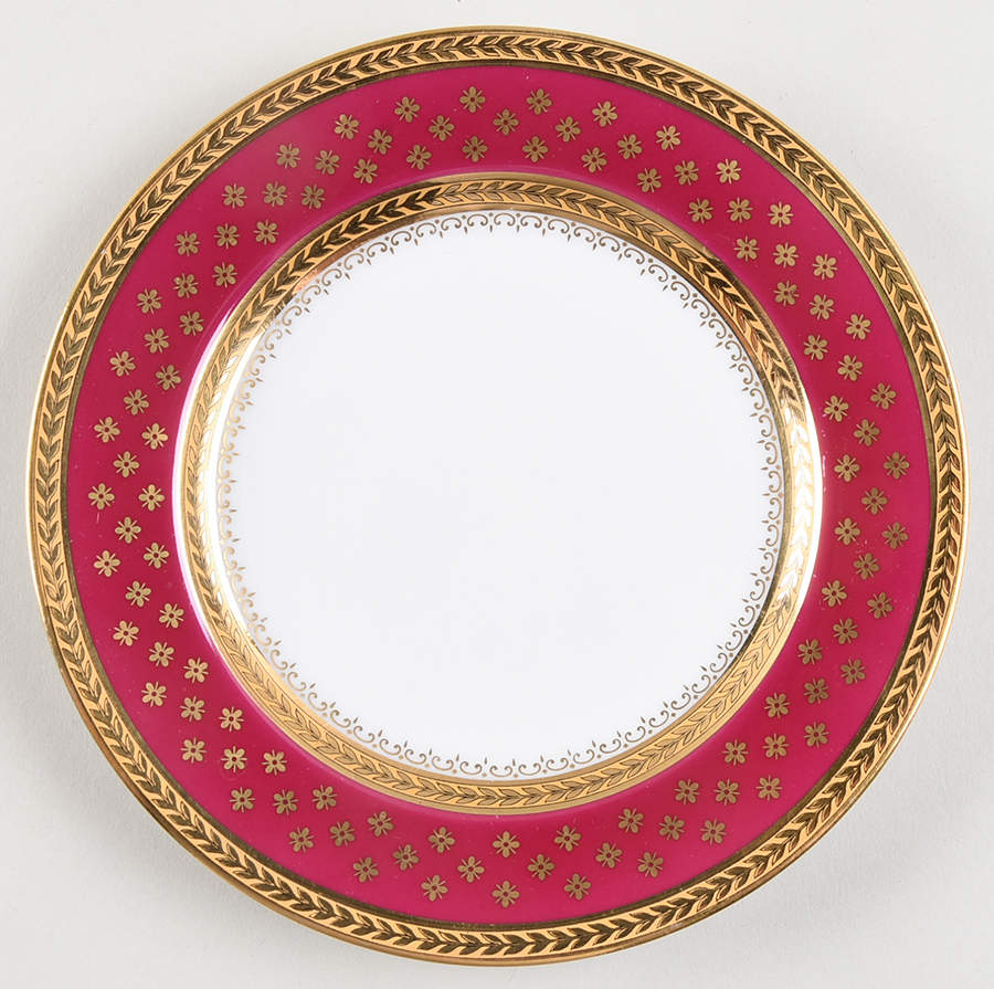 Fountainbleau Rose Bread & Butter Plate by Royale (France)-1