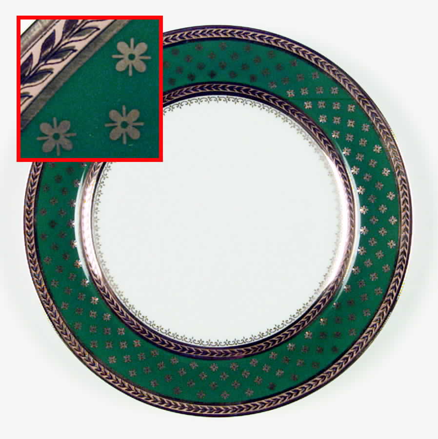 Fountainbleau Green Salad Plate by Royale (France)-1