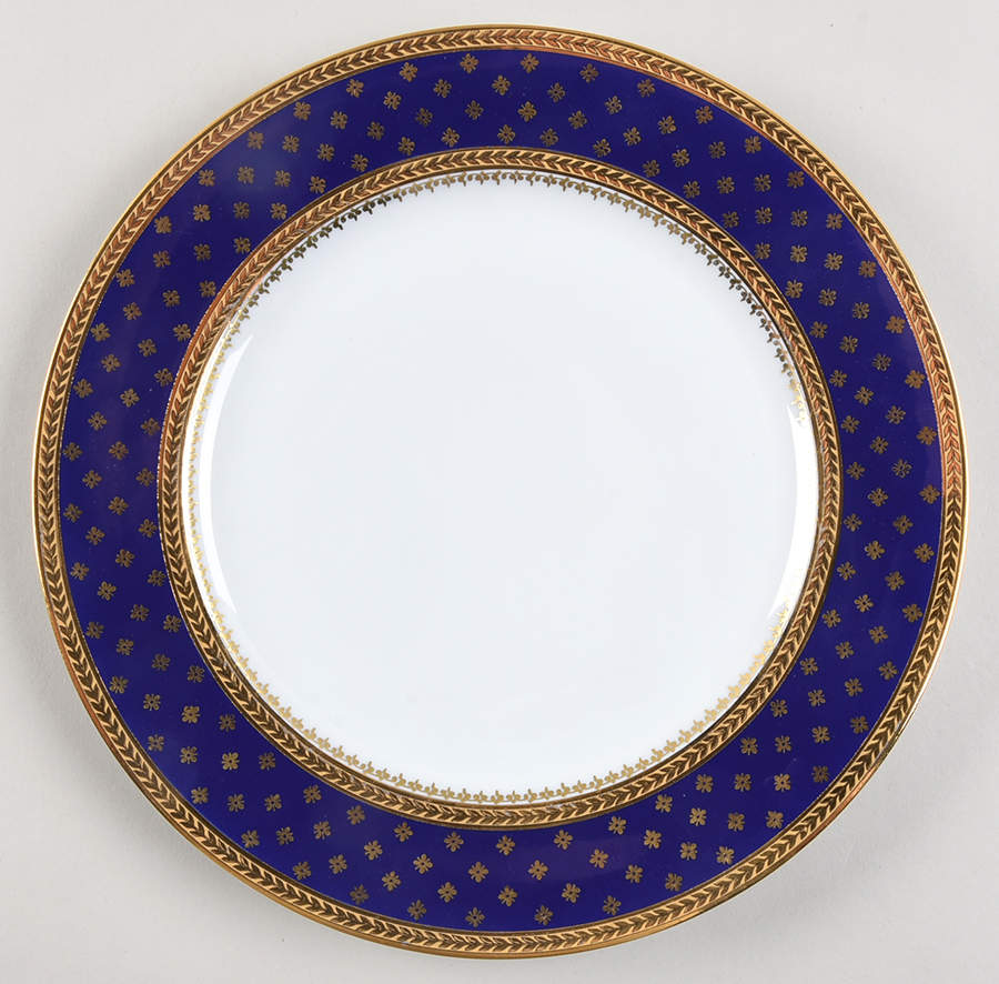 Fountainbleau Cobalt Dinner Plate by Royale (France)-1