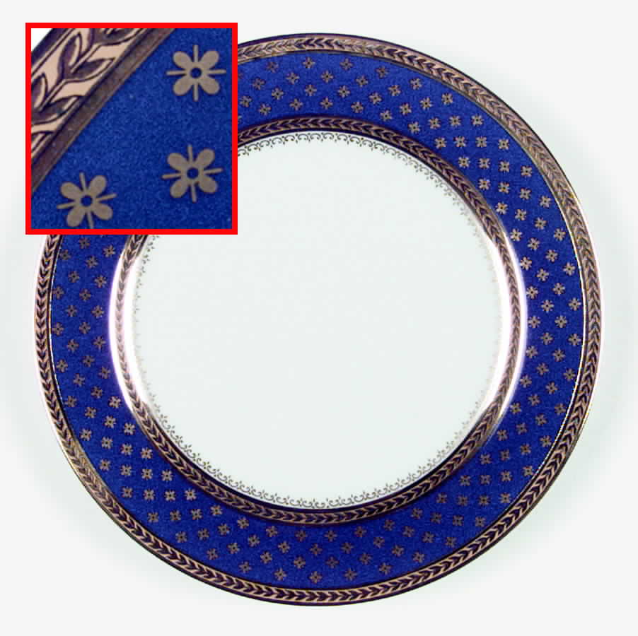Fountainbleau Cobalt Salad Plate by Royale (France)-1