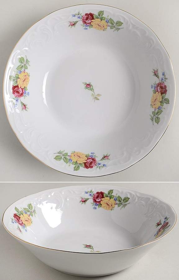 Regal Pansy 9" Round Vegetable Bowl by Royal Kent (Poland)-1