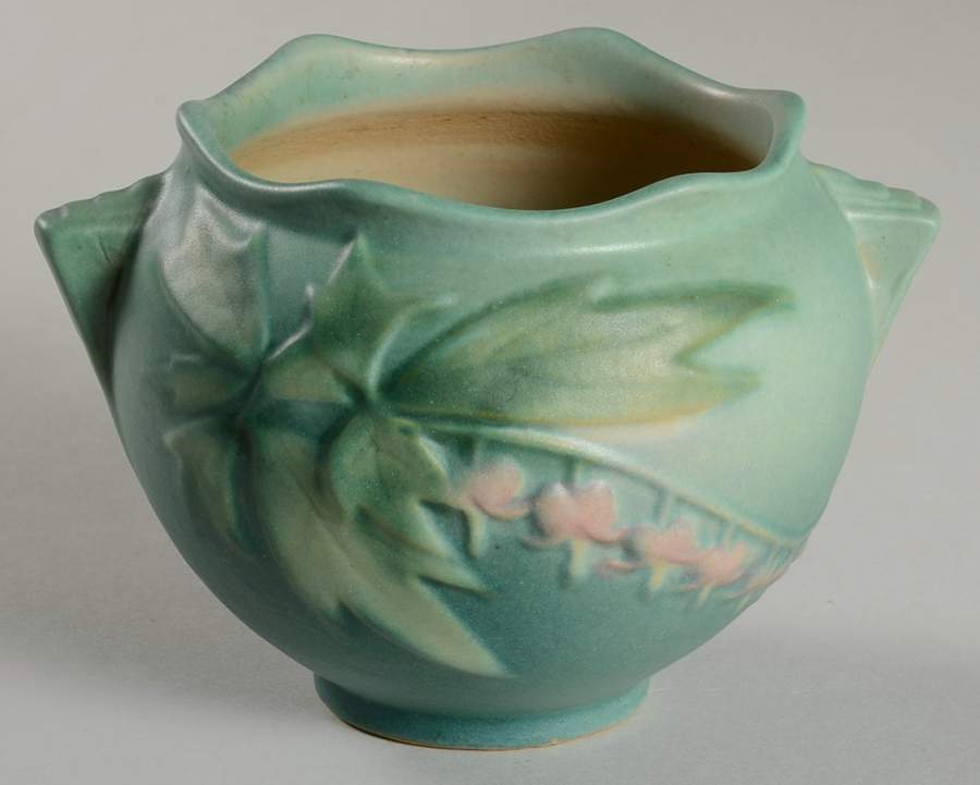 Bleeding Heart Green 3" Jardiniere by Roseville-1
