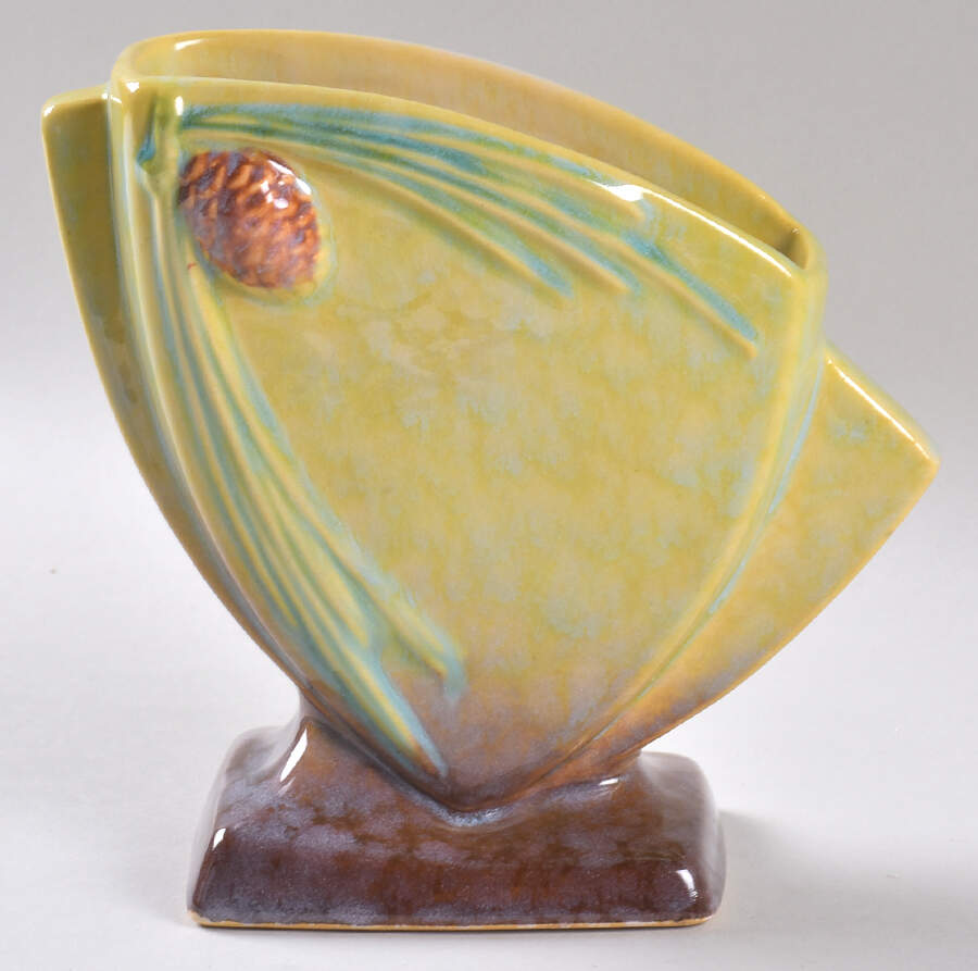 Wincraft Chartreuse 6" Fan Vase by Roseville-1