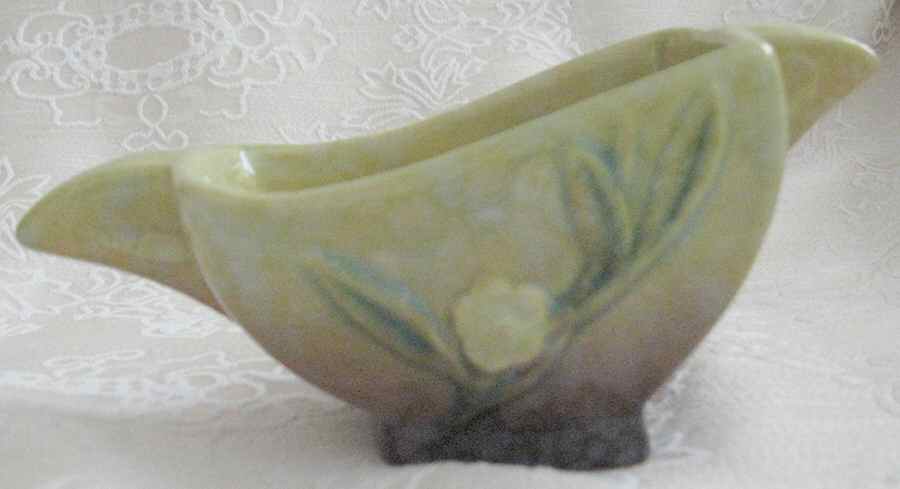 Wincraft Chartreuse Open Sugar Bowl by Roseville-1