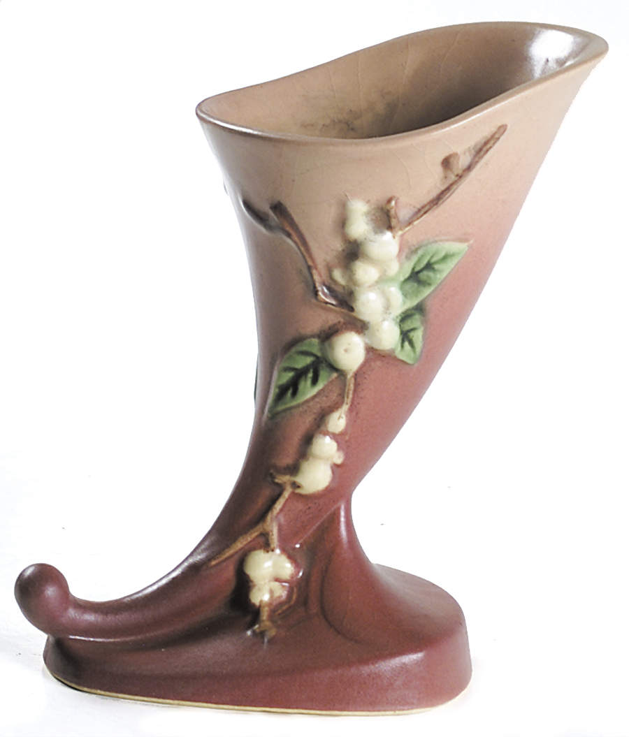 Snowberry Dusty Rose (Pink) Cornucopia by Roseville-1