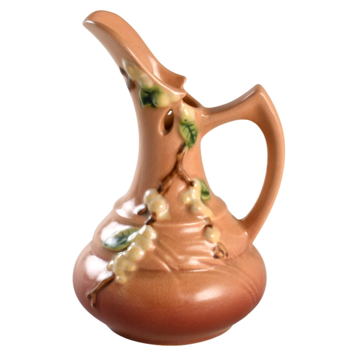 Snowberry Dusty Rose (Pink) 6" Ewer by Roseville-1
