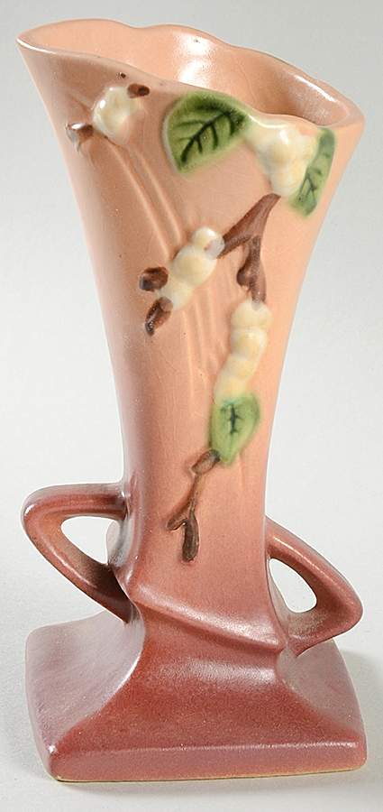 Snowberry Dusty Rose (Pink) 7" Bud Vase by Roseville-1