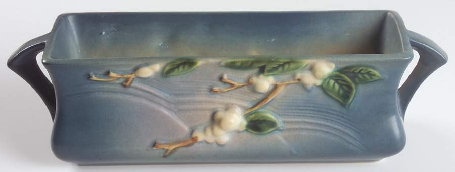 Snowberry Persian Blue Window Box Planter by Roseville-1