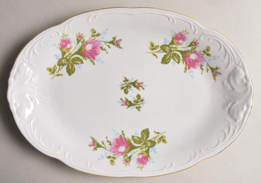 RKT8 12" Oval Serving Platter by Royal Kent (Poland)-1