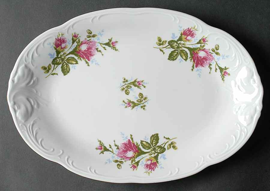 RKT8 13" Oval Serving Platter by Royal Kent (Poland)-1