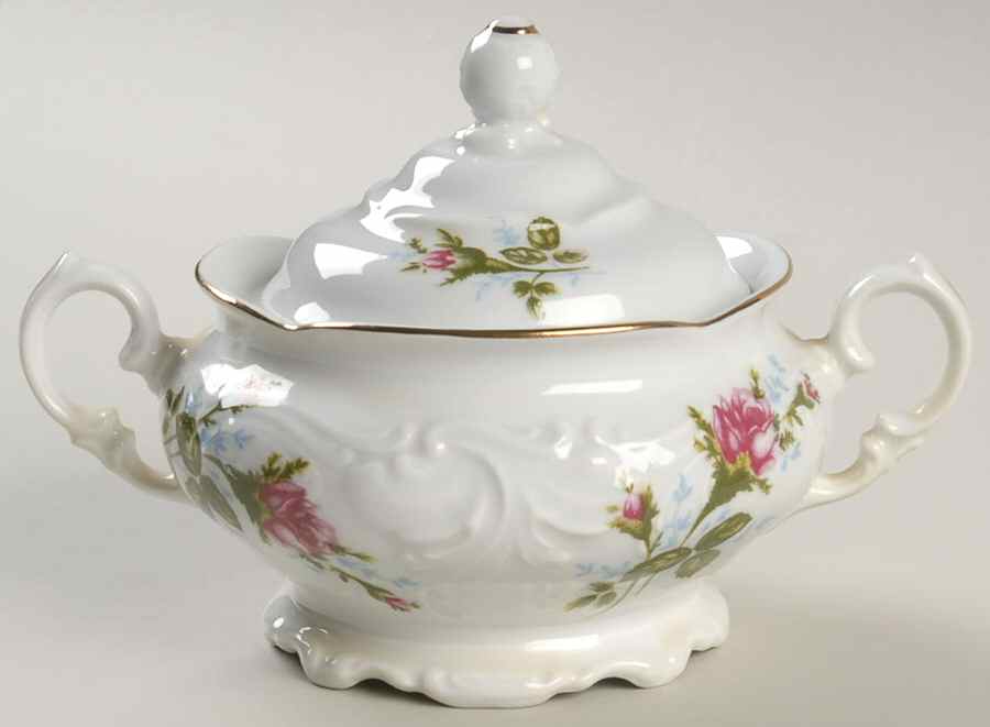 RKT8 Sugar Bowl & Lid by Royal Kent (Poland)-1