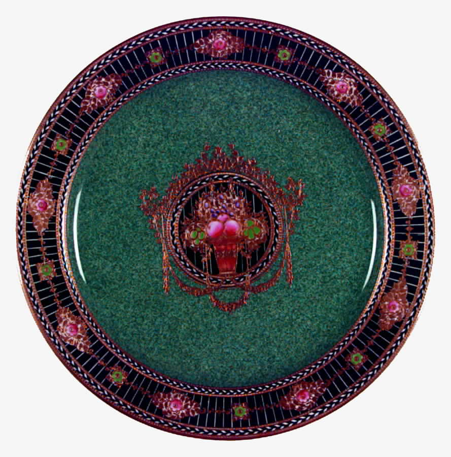 C1763 Luncheon Plate by Royal Worcester-1