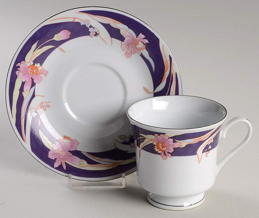 RSA8 Footed Cup & Saucer Set by Red Sea-1