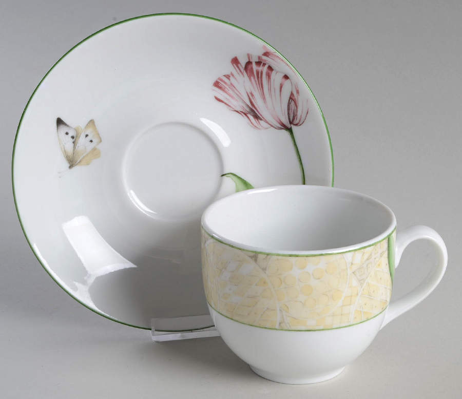 Alfresco Flat Cup & Saucer Set by Royal Worcester-1