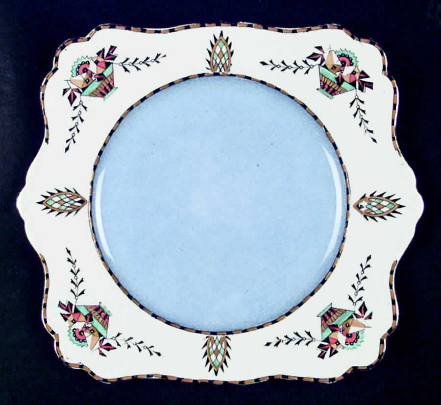 Saxon Square Handled Cake Plate by Royal Winton-1