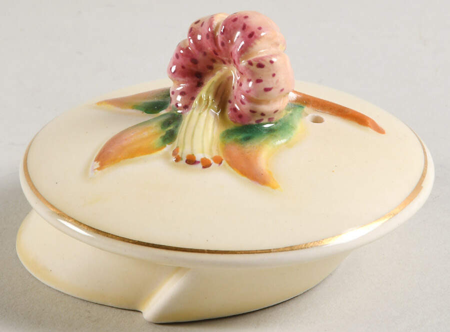 Tiger Lily Cream Lid for Teapot by Royal Winton-1
