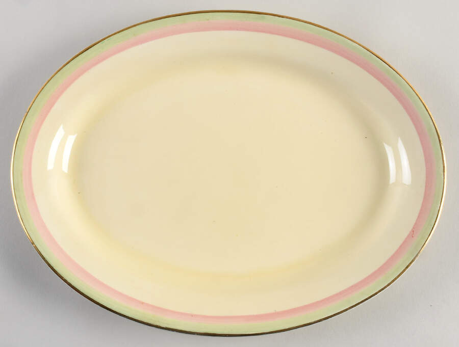 Tiger Lily Cream 12" Oval Serving Platter by Royal Winton-1