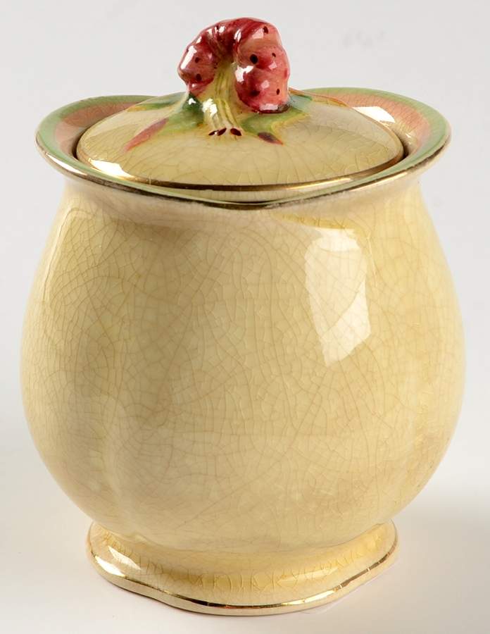 Tiger Lily Cream Sugar Bowl & Lid by Royal Winton-1