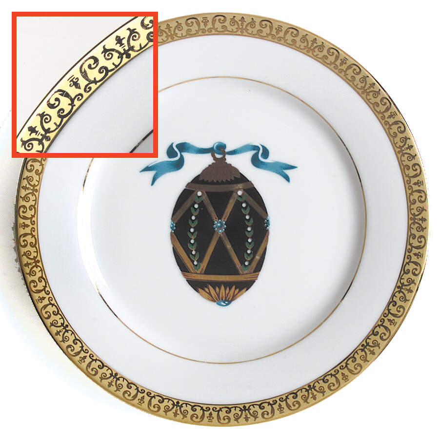 Gold Buffet Egg Salad Plate by Royal Gallery-1