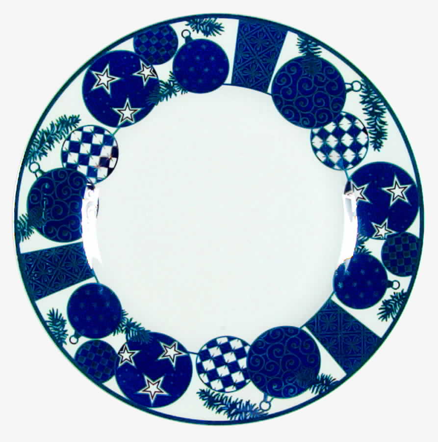 Platinum Ornaments Luncheon Plate by Royal Worcester-1