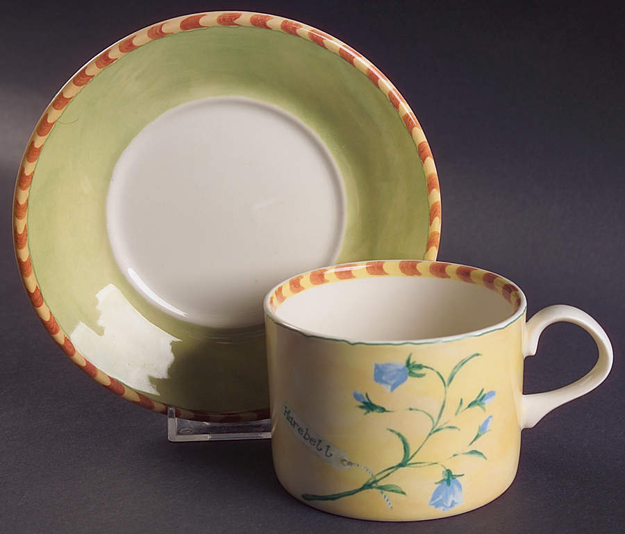 Gardener's Journal Flat Cup & Saucer Set by Royal Stafford-1