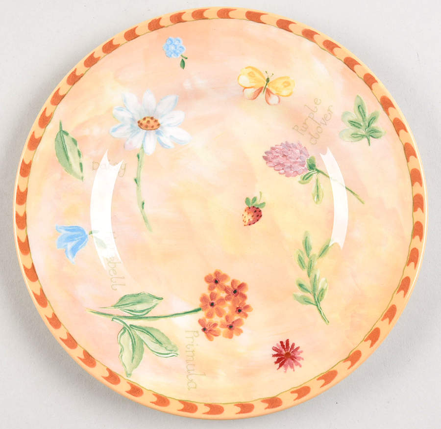 Gardener's Journal Bread & Butter Plate by Royal Stafford-1