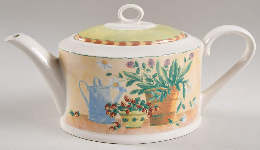 Gardener's Journal Teapot & Lid by Royal Stafford-1