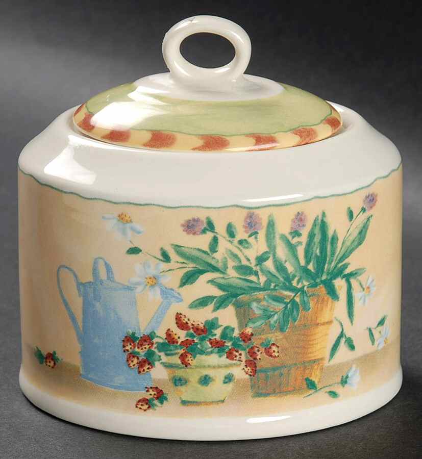 Gardener's Journal Sugar Bowl & Lid by Royal Stafford-1