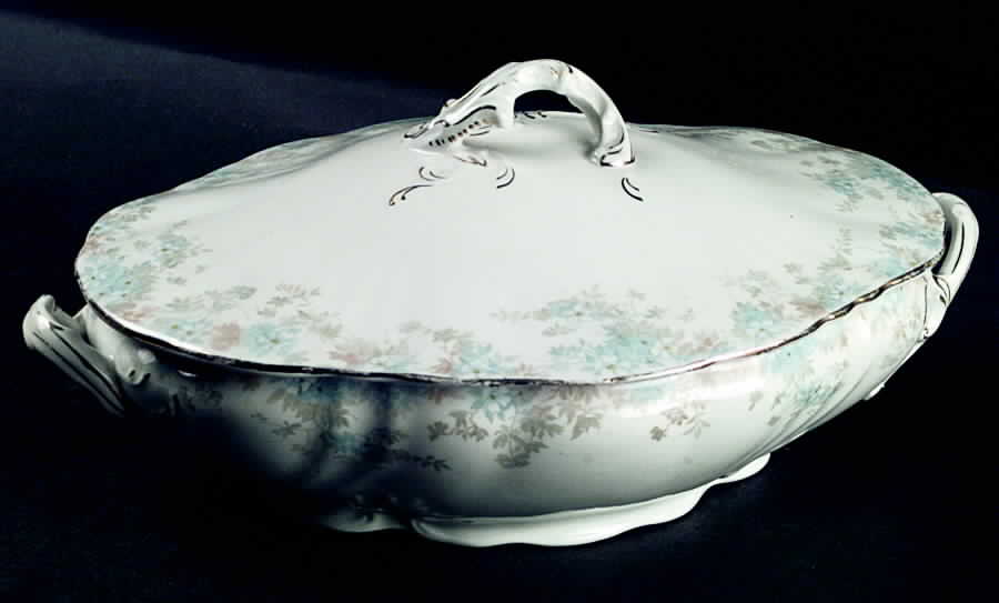Kathryn Blue Oval Covered Vegetable by Royal Doulton-1