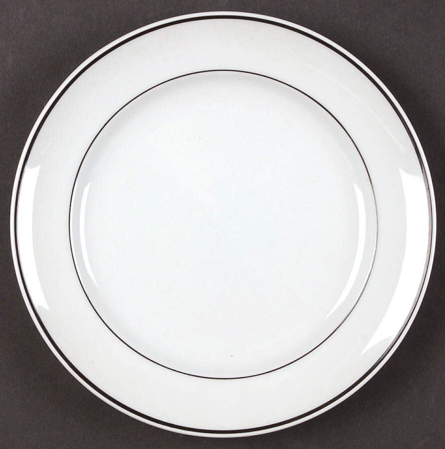 R6L1 Black Salad Plate by Royal Limoges-1
