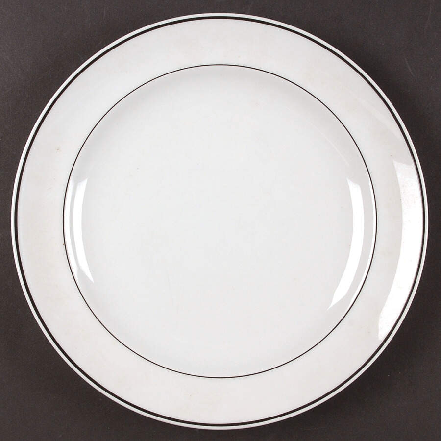 R6L1 Black Dinner Plate by Royal Limoges-1