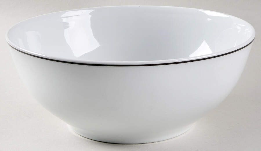 R6L1 Black 9" Round Vegetable Bowl by Royal Limoges-1